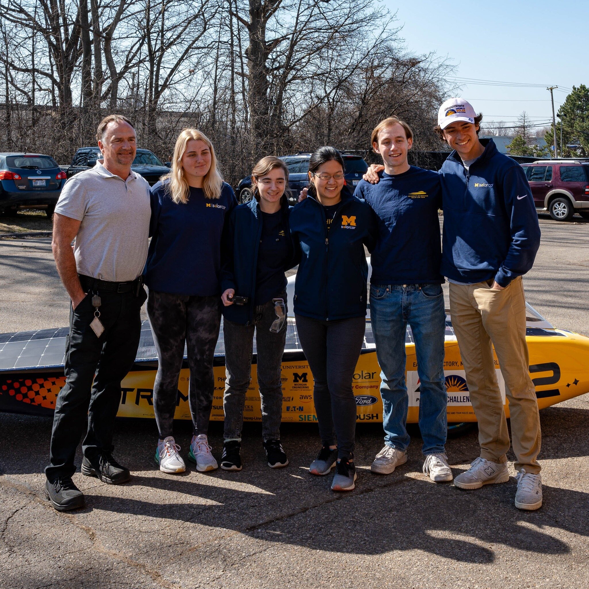 We were so excited to get the opportunity to visit one of our sponsors, Wartech Engineering  and show them our car, talk to owner and team alum Andrew Warner, as well as meet their resident dogs! Wartech manufactured the hubs for our wheels, rear sus