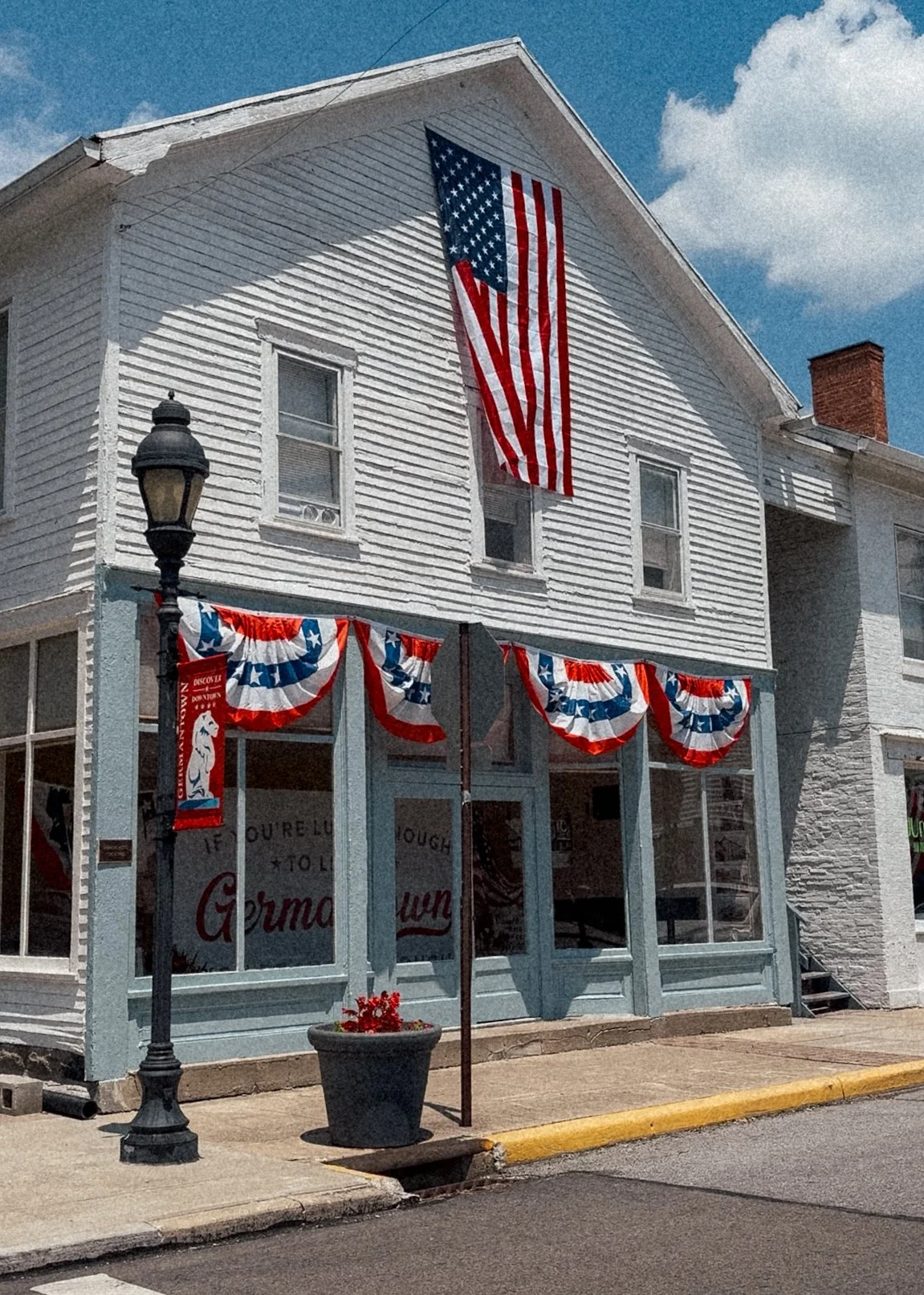 Historic Downtown Germantown Americana Window Display