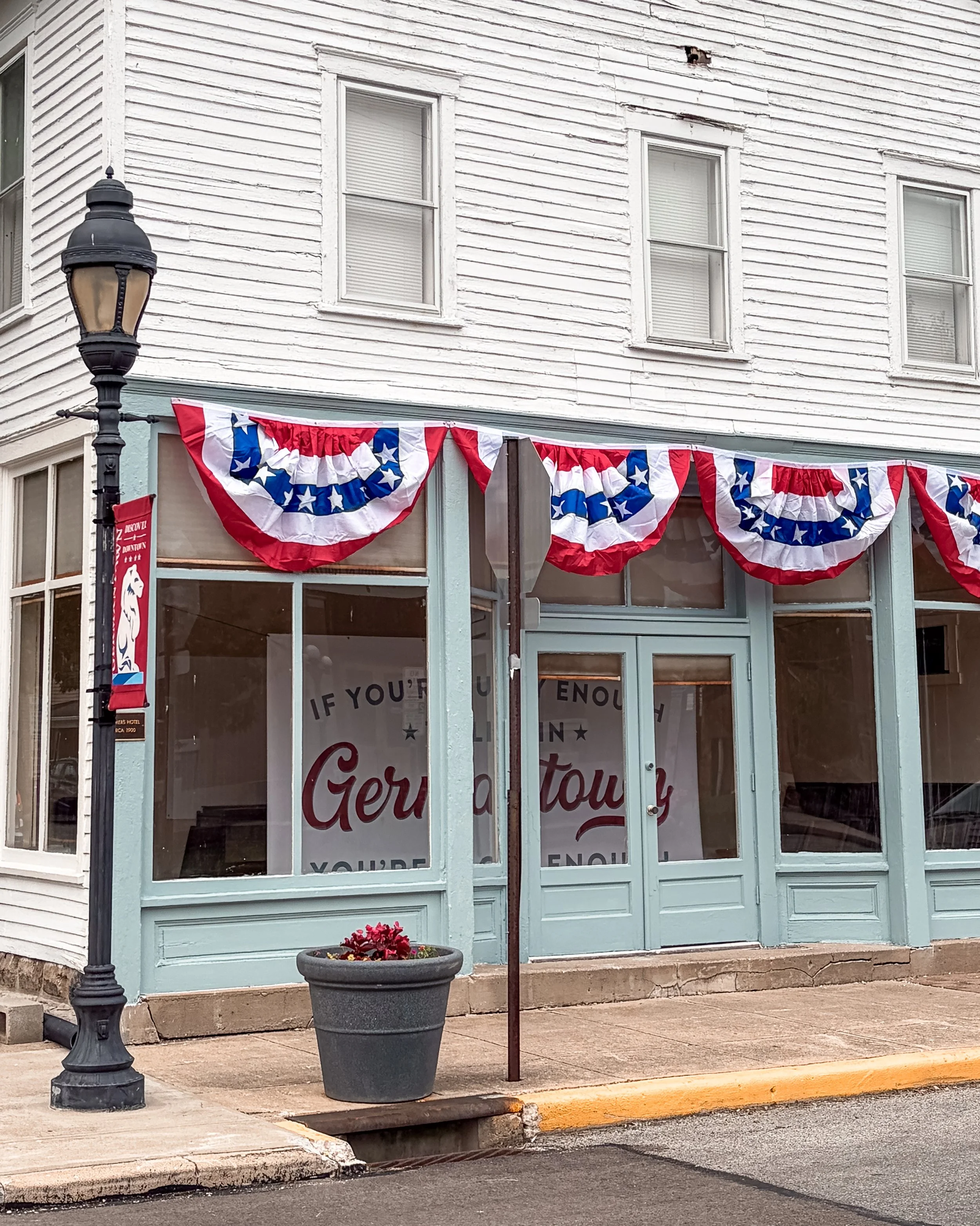 Historic Downtown Germantown Americana Window Display