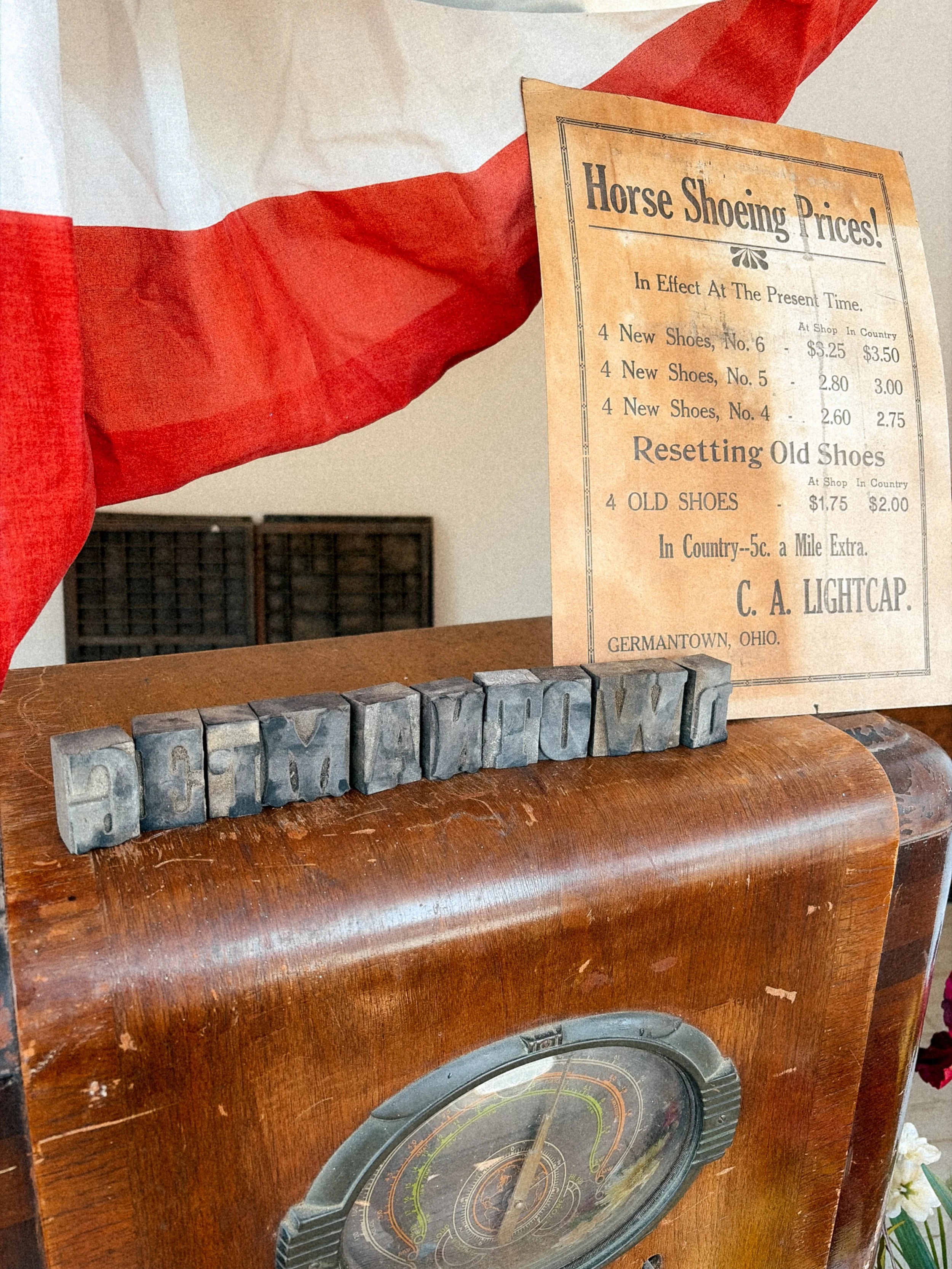 Historic Downtown Germantown Americana Window Display