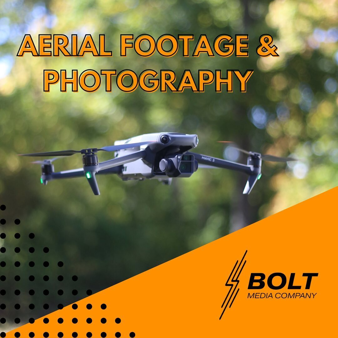 Did you know that we offer both aerial footage and photography? With our DJI Mavic 3, we are able to take high quality drone videos and photos for all of your marketing needs. Reach out to learn more!