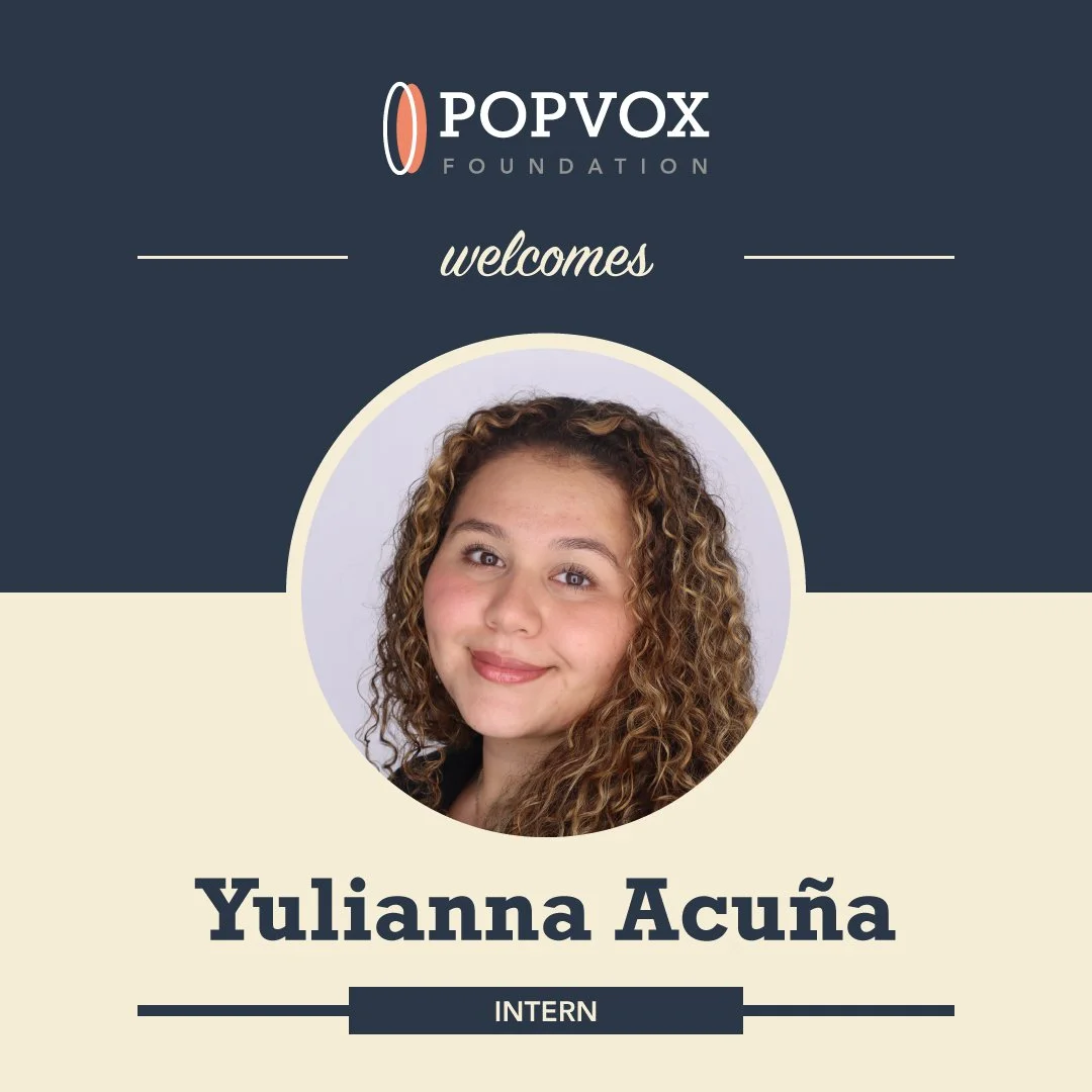 POPVOX Foundation Welcomes Yulianna Acuña