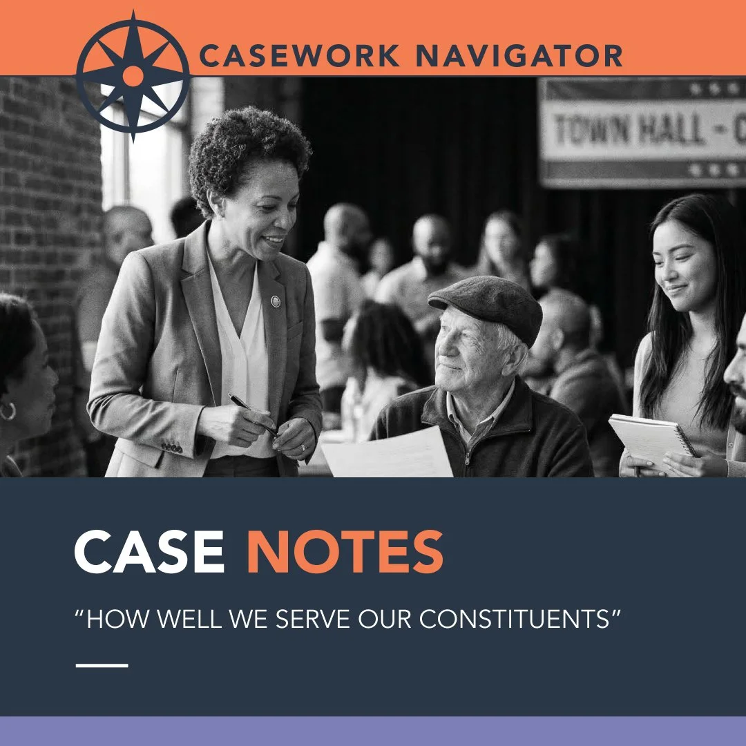 "How well we serve our constituents"