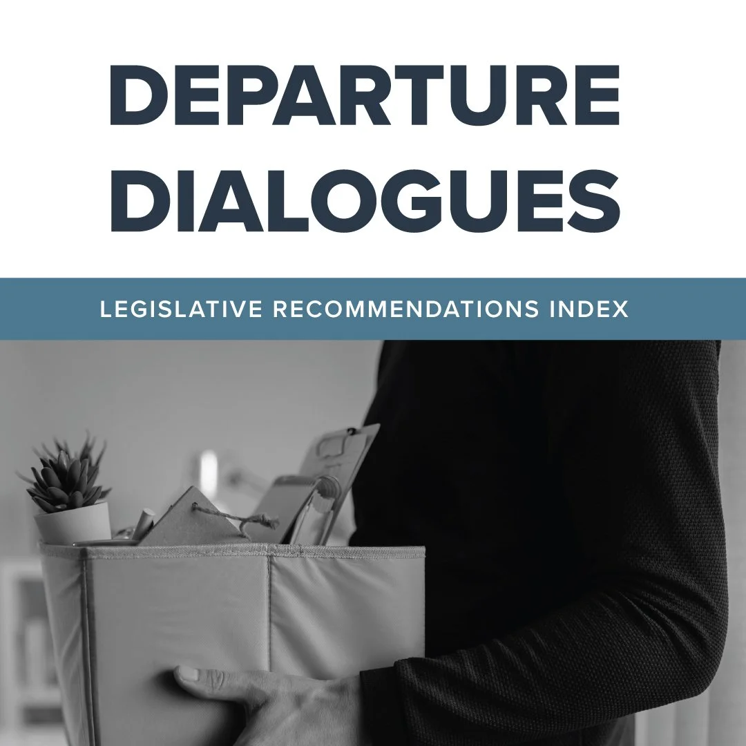 Legislative Recommendations Index