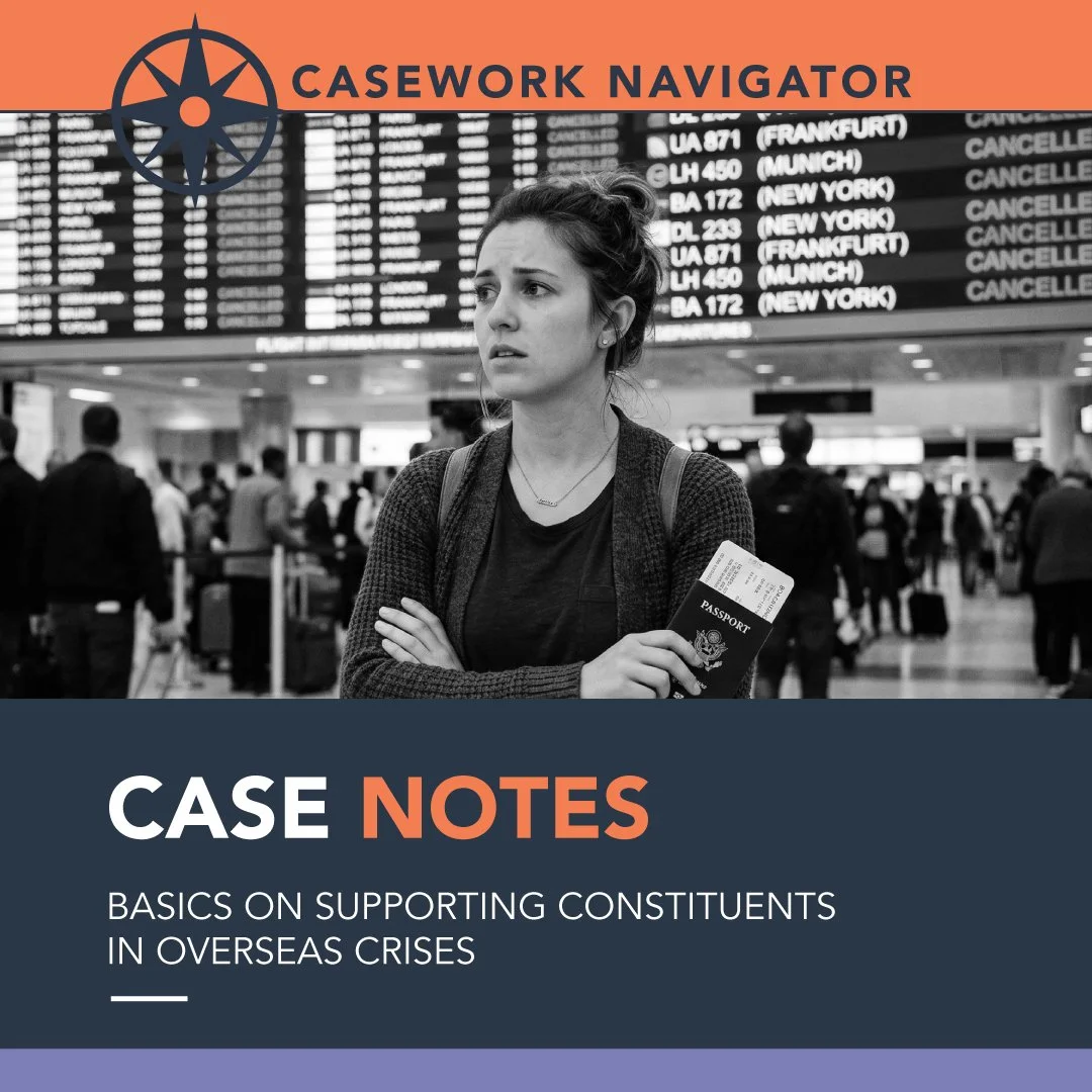 Basics on Supporting Constituents in Overseas Crises