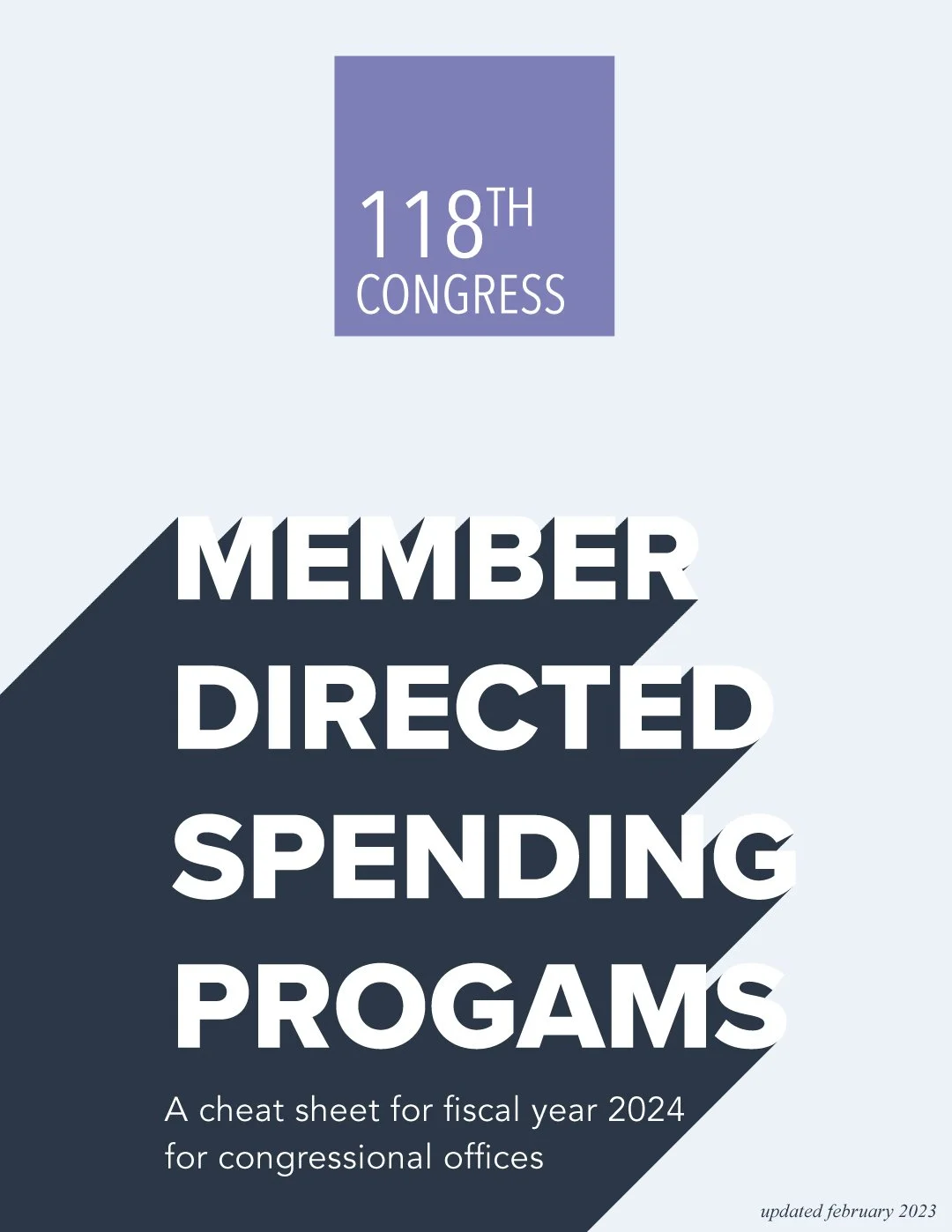 A Cheat Sheet for FY24 MemberDirected Spending Programs for