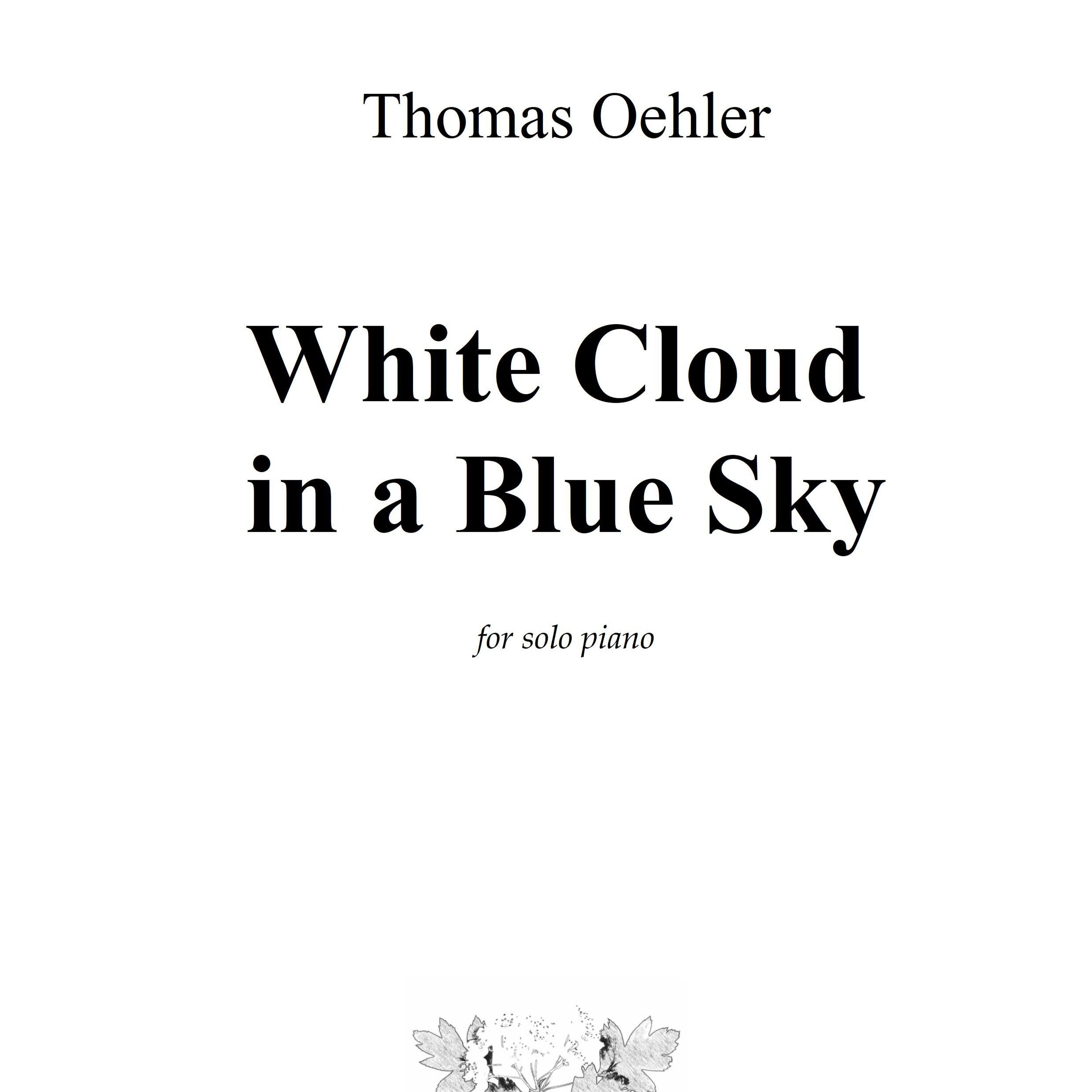 White Cloud in a Blue Sky