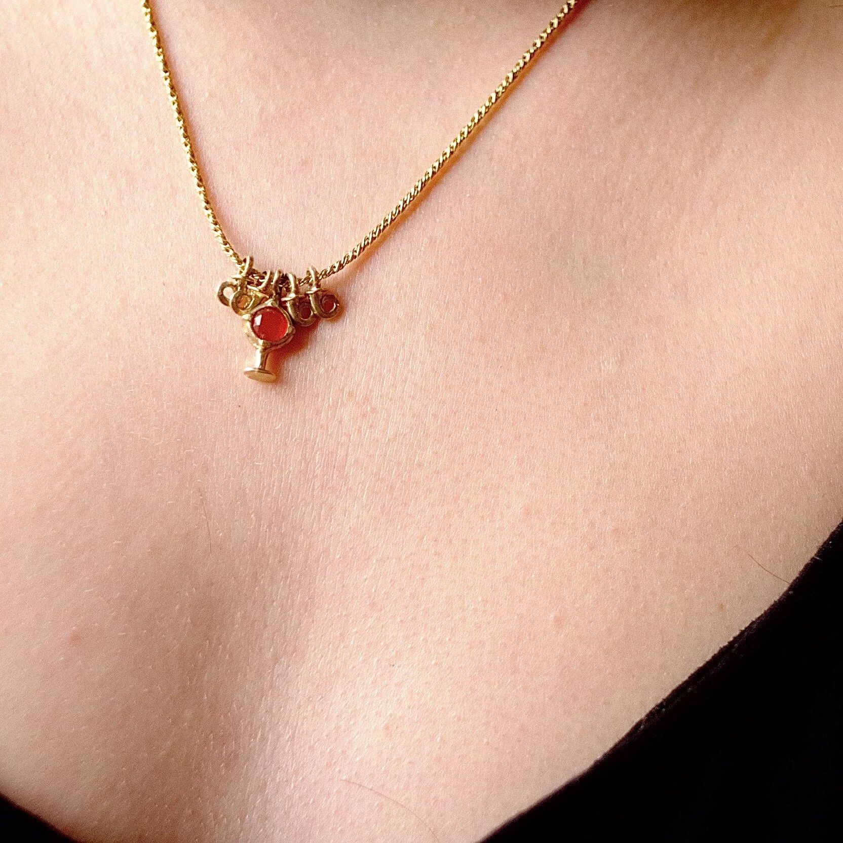 Delphi Charm Necklace
Delphi, Necklaces, Onyx, Cosmic Axis, ORACLE AT DELPHI, ANCIENT GREECE, DELPHIC ORACLE
Lucille Geist Jewelry