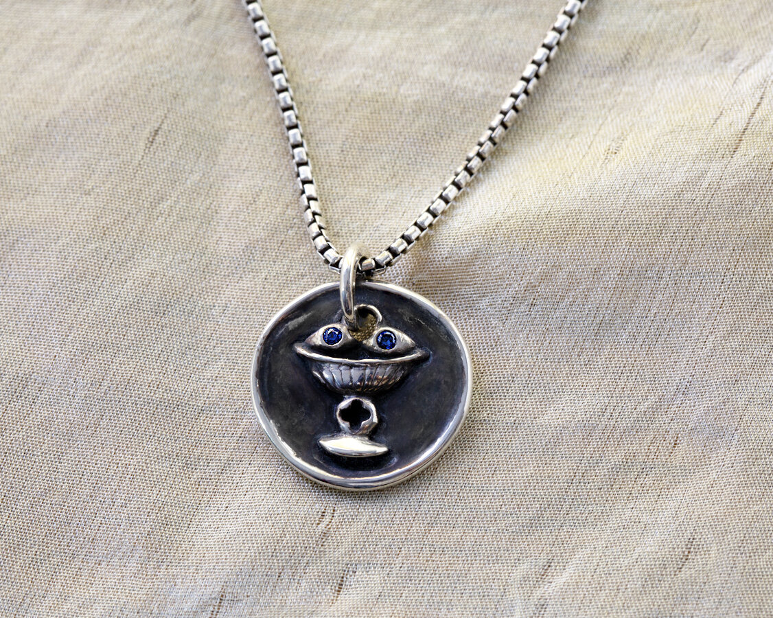 Saint Lucy Medallion Necklace
SAINT LUCY, NECKLACES, MEDALLION, SAINT LUCIA, SAINT JEWELRY
Lucille Geist Jewelry