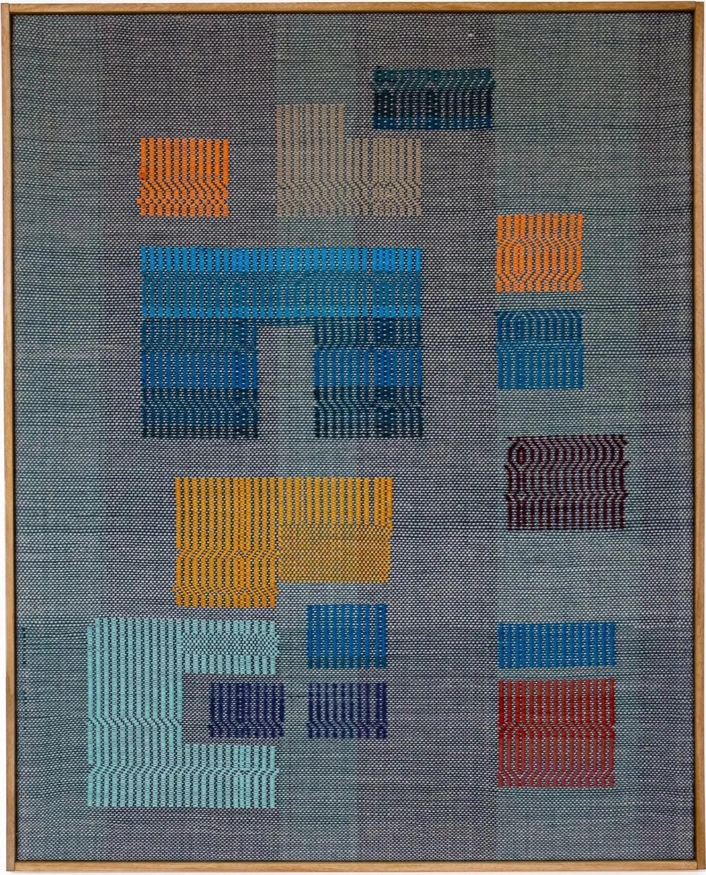 SPIGOLATURA n° 94 | Composition: cotton, linen, silk, bamboo - 82 x 102 cm