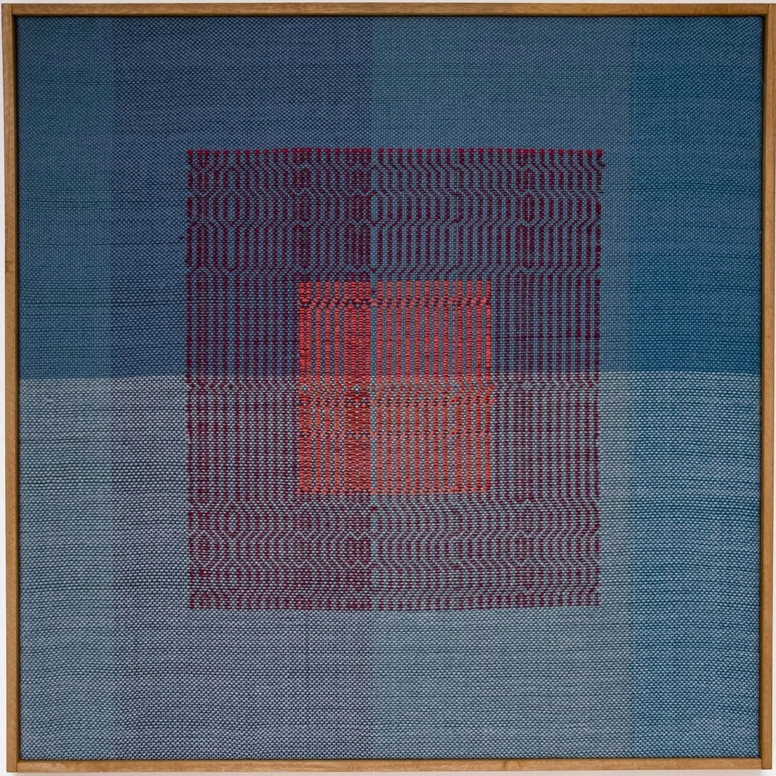 BANDIERA n° 26 | cotton, wool, silk, linen - 77 x 77 cm 
