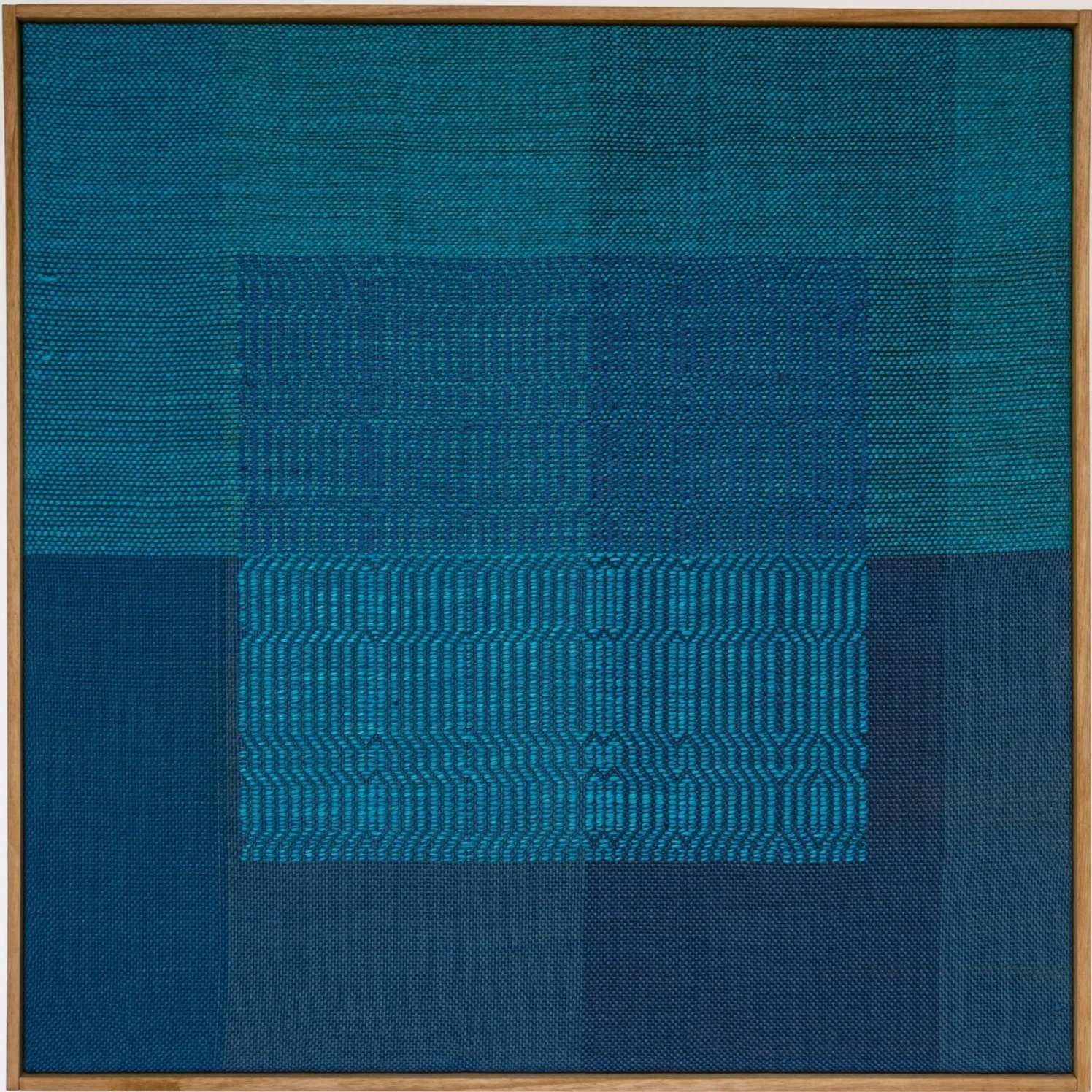 BANDIERA n° 25 | cotton, wool, silk, linen - 77 x 77 cm 