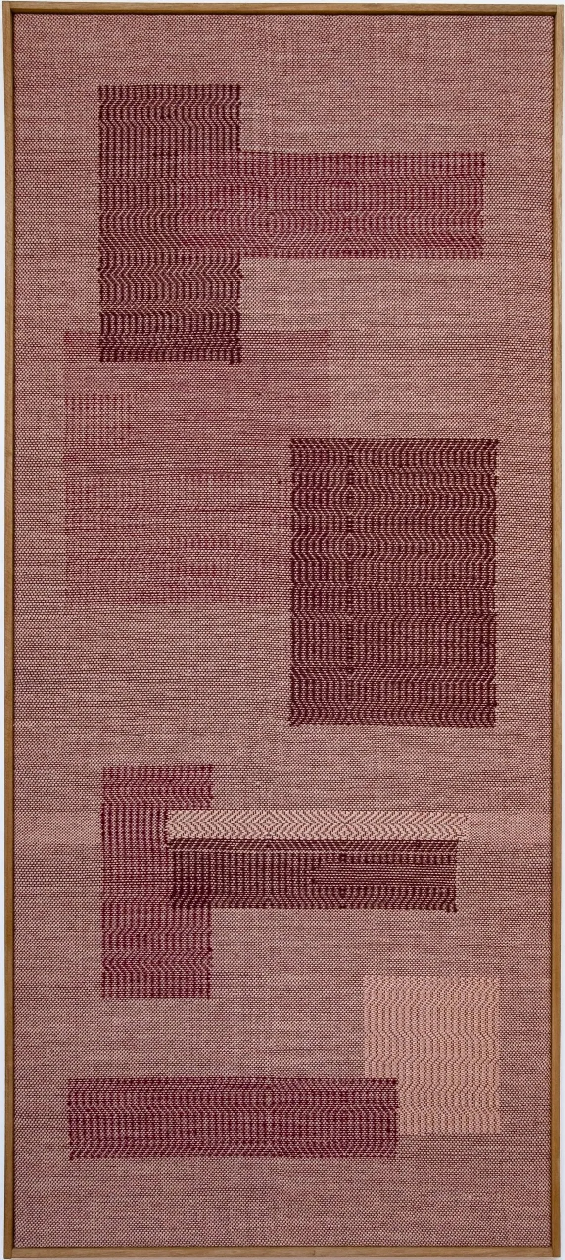 SPIGOLATURA n° 97 | Composition: cotton, linen, silk, bamboo, washi paper - 72 x 167 cm