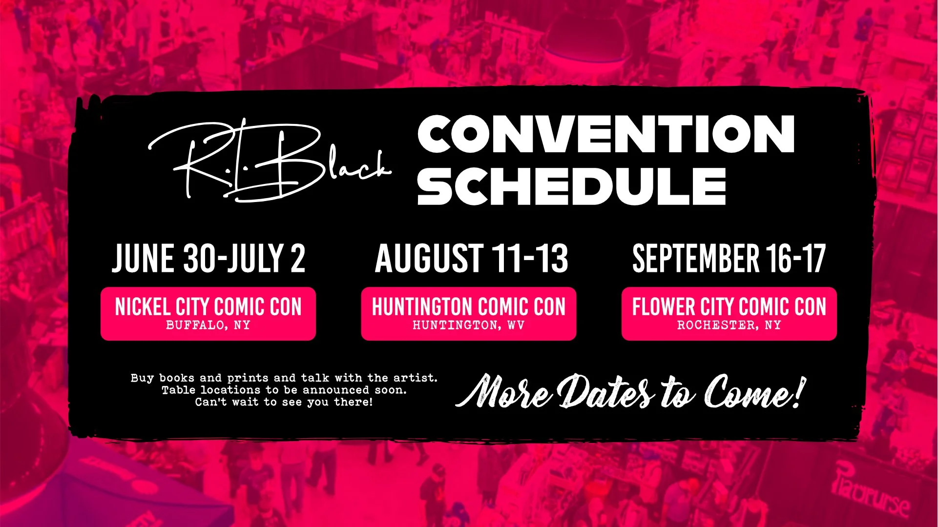 Experience the Thrilling Artistry of R.L. Black at Comic Conventions!