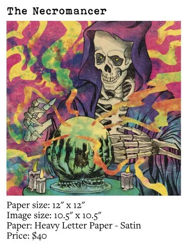 Necromancer casting a spell