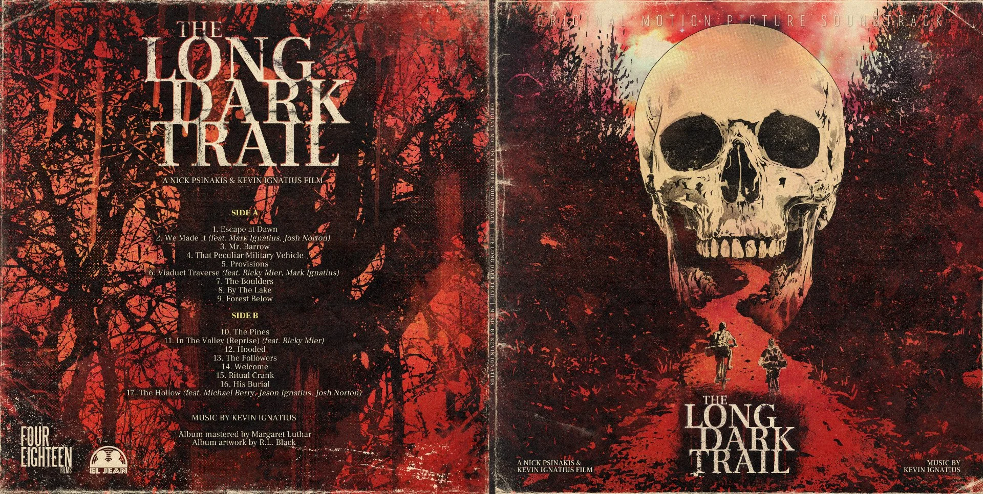Long Dark Trail Vinyl Record Sleeve Design
