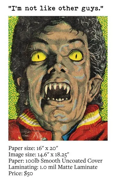 Michael Jackson Thriller Art Print