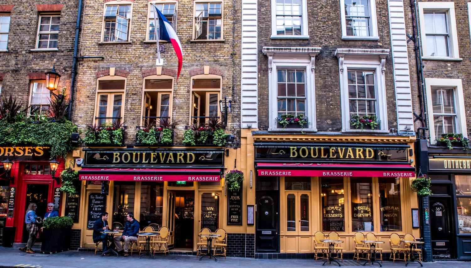 Boulevard Brasserie French Restaurant in Covent Garden, London Central