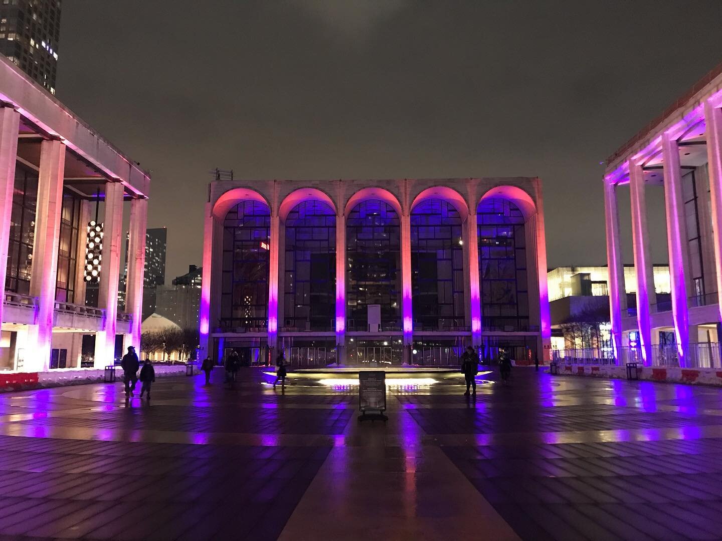 Lincoln Center Holiday Lights.  #NYC #LincolnCenter #HolidayLights #UWS #upperwestside