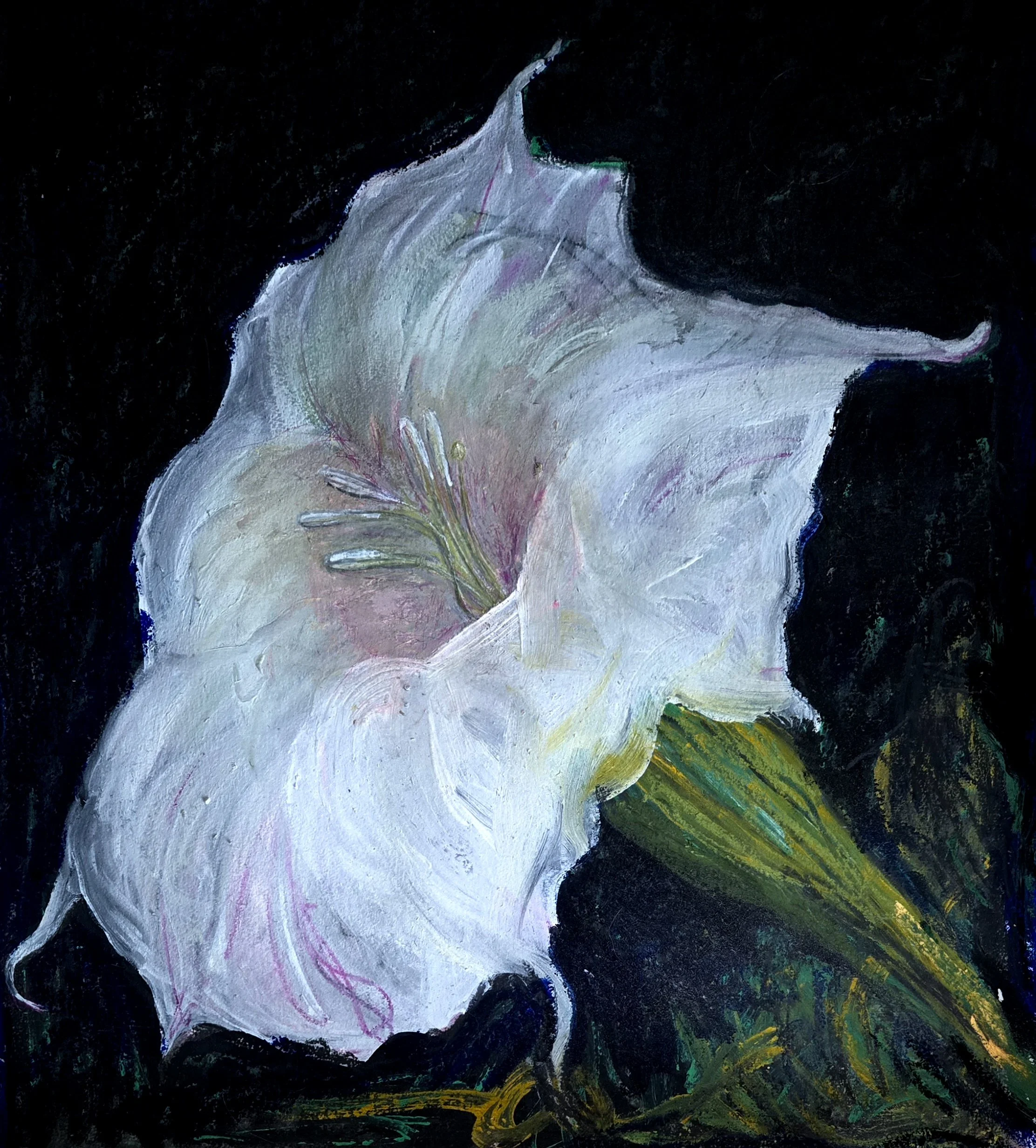 Study, 36" x 36" mixed media on paper.