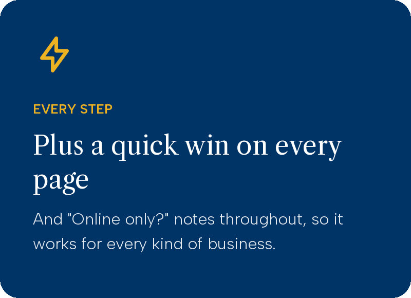 SEO Checklist Final Step Plus a quick win on every page.