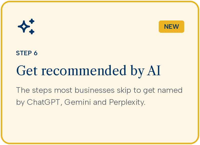 SEO Checklist Step 6 get recommended by AI
