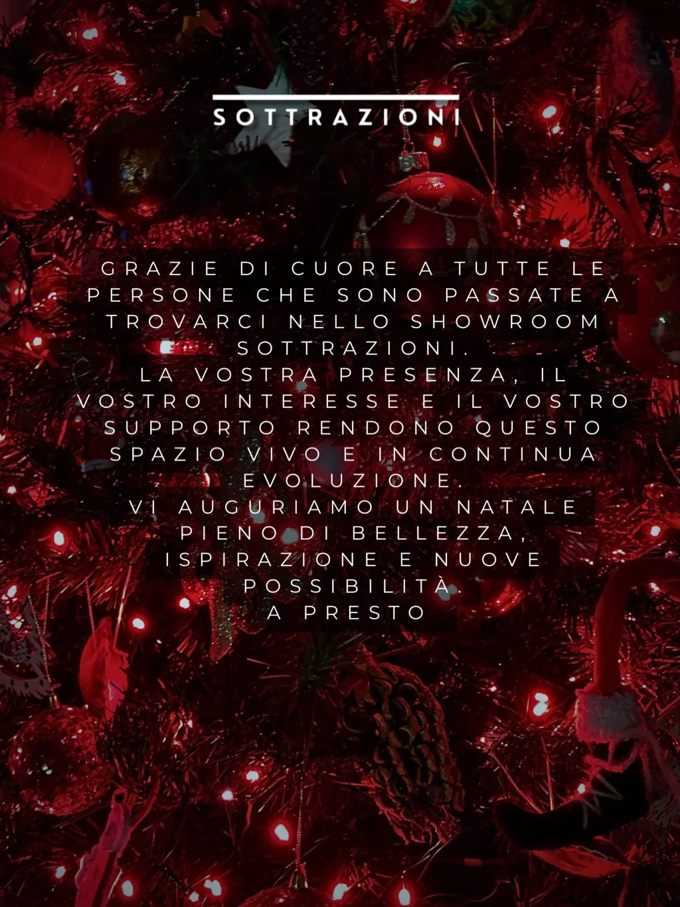 Buone Feste da Sottrazioni!❤️🎅🏼