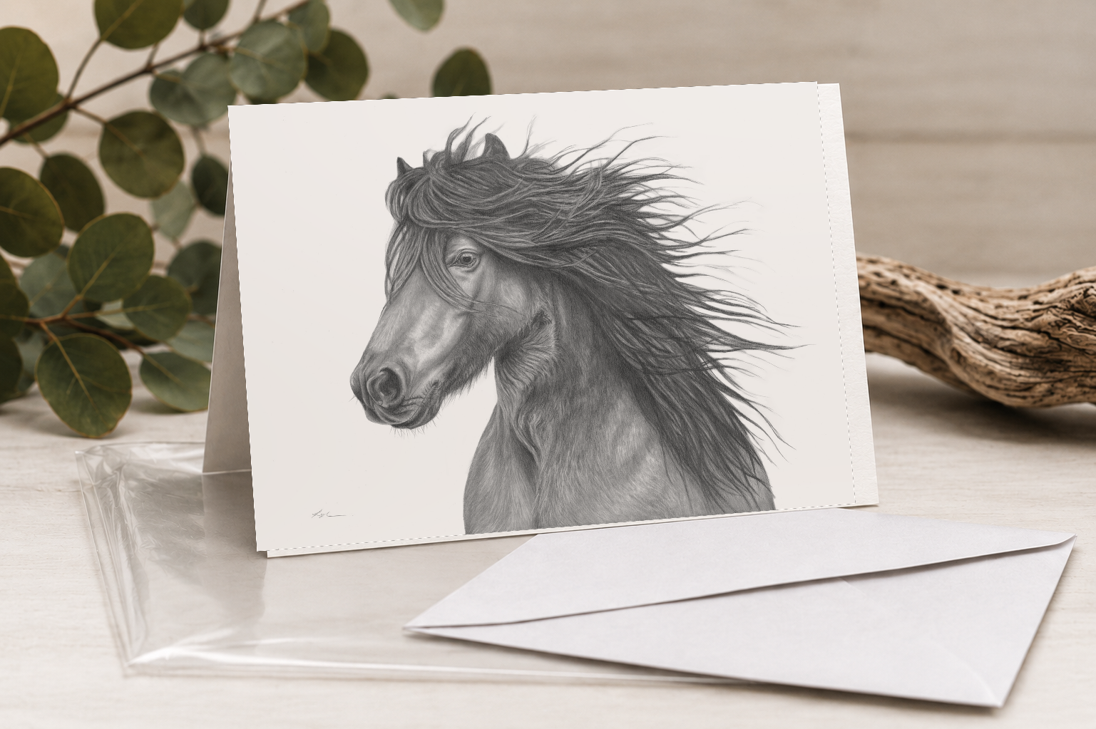 Newfoundland Pony Greeting Card