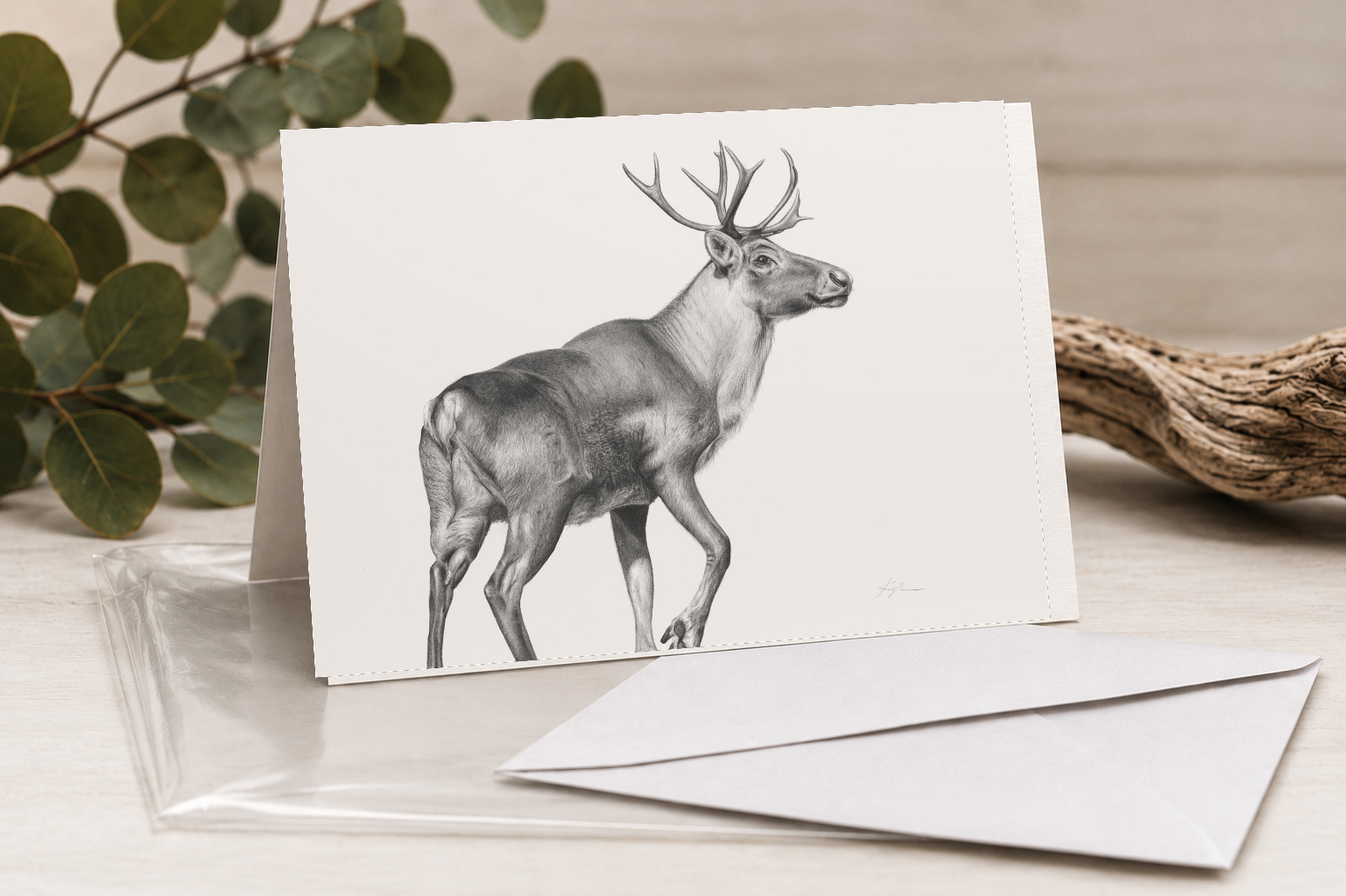 Woodland Caribou Greeting Card