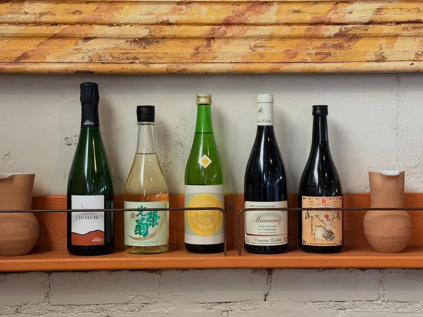 A sneak peek at what we&rsquo;ll be pouring tonight. Wine &amp; sake pairings lined up for our dinner with @izakaya_gama at @bellslosalamos.