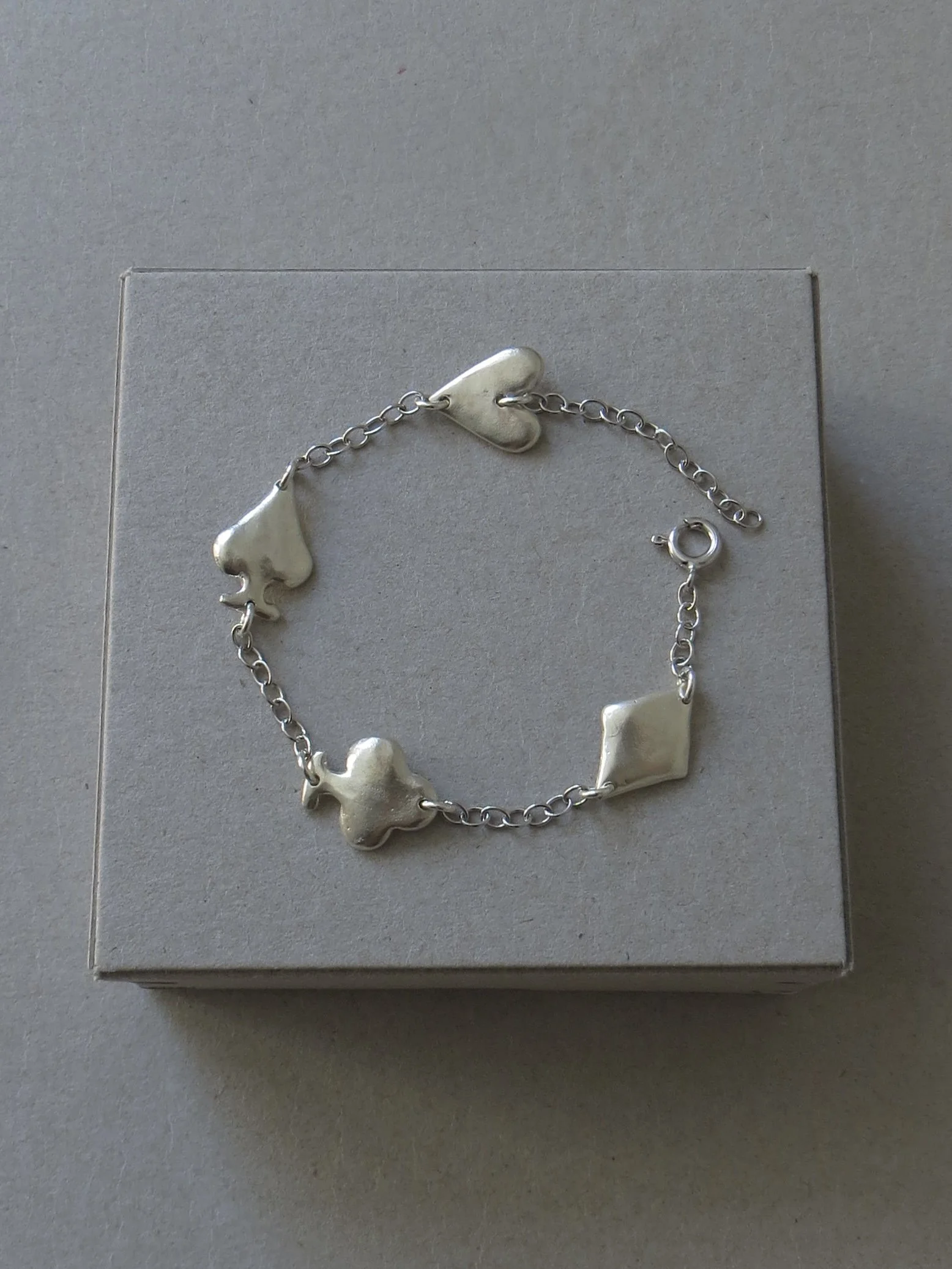Playing Card Suits Motif Bracelet