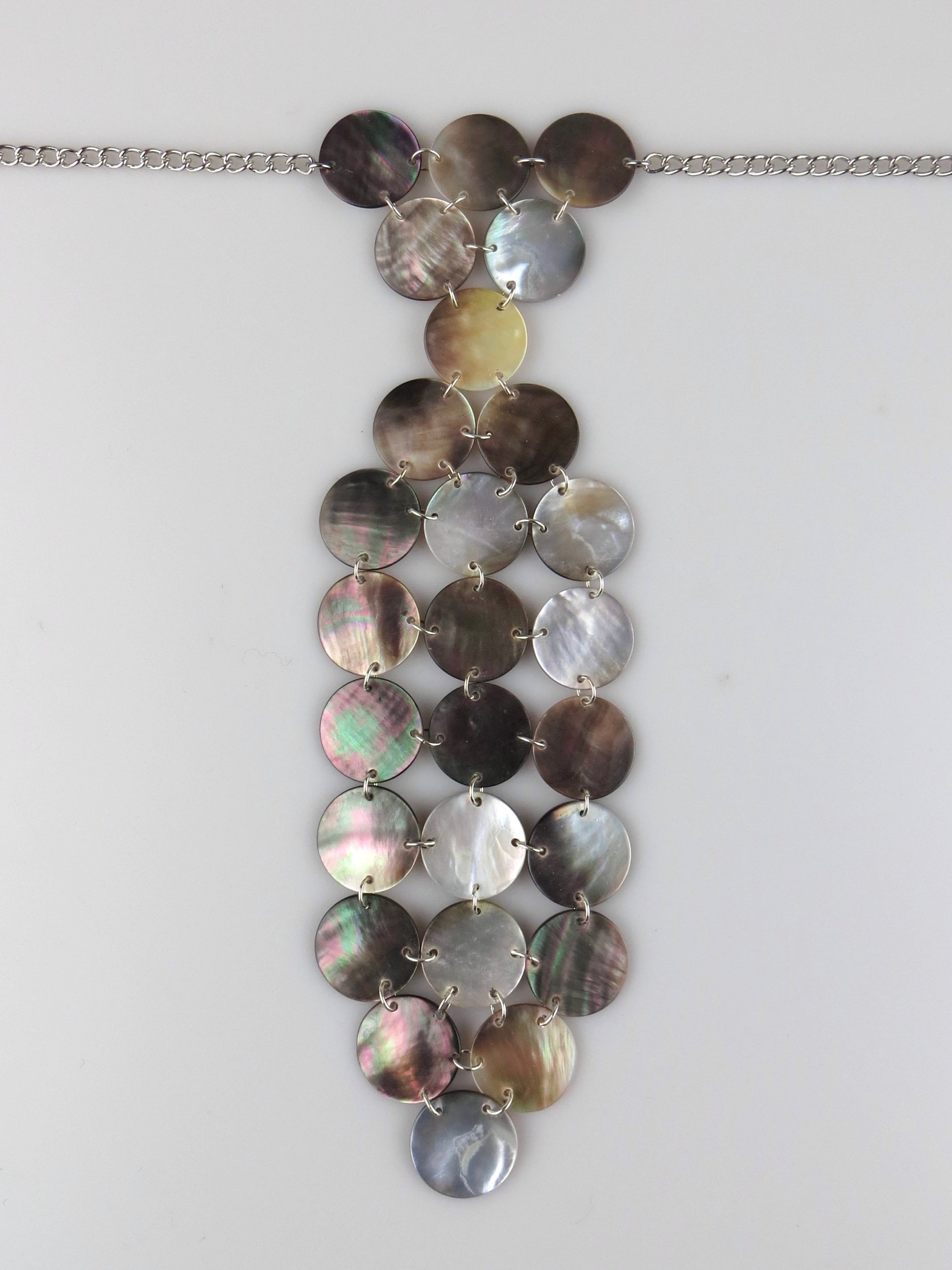 Mother of Pearl Tie Necklace