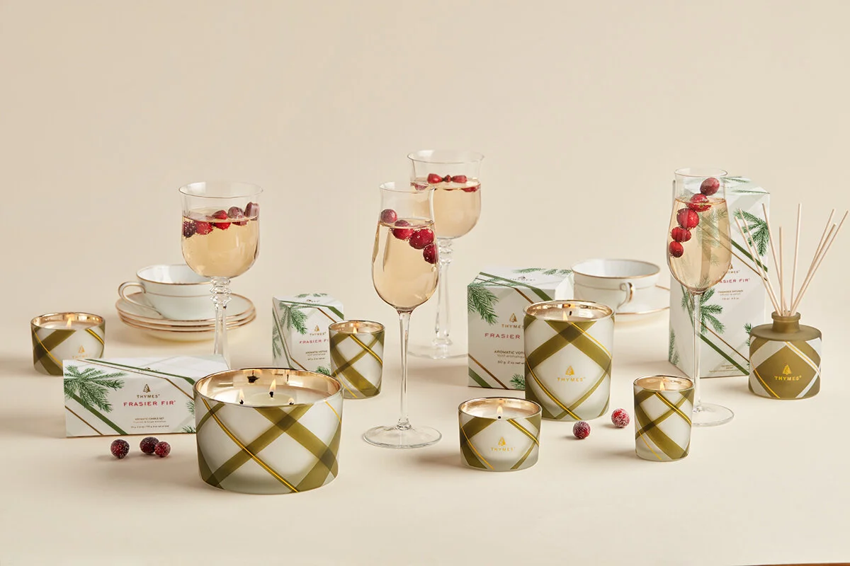 Thymes Frasier Fir Frosted Plaid