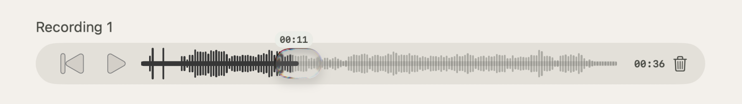 playback audio files