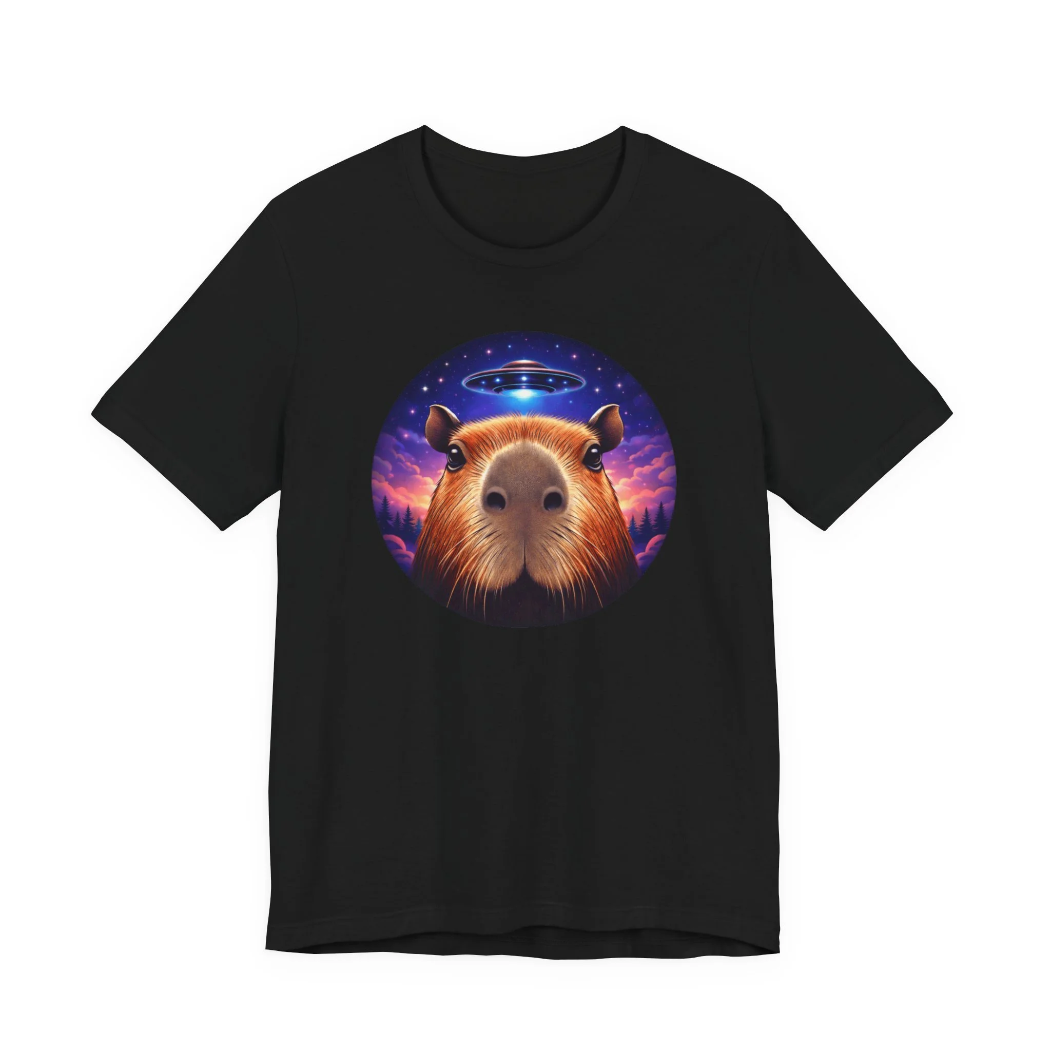 Capybara UFO Alien Abduction T-Shirt