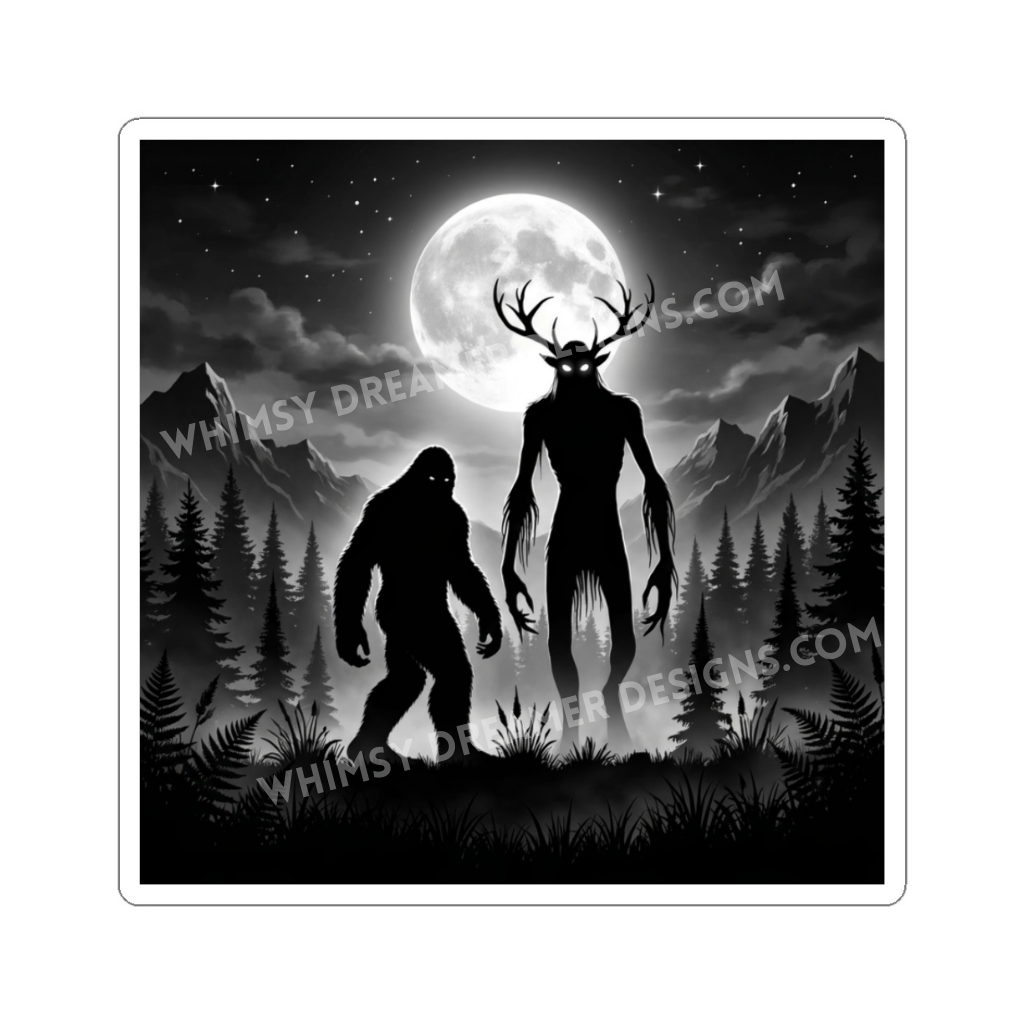 Bigfoot And Wendigo Sticker