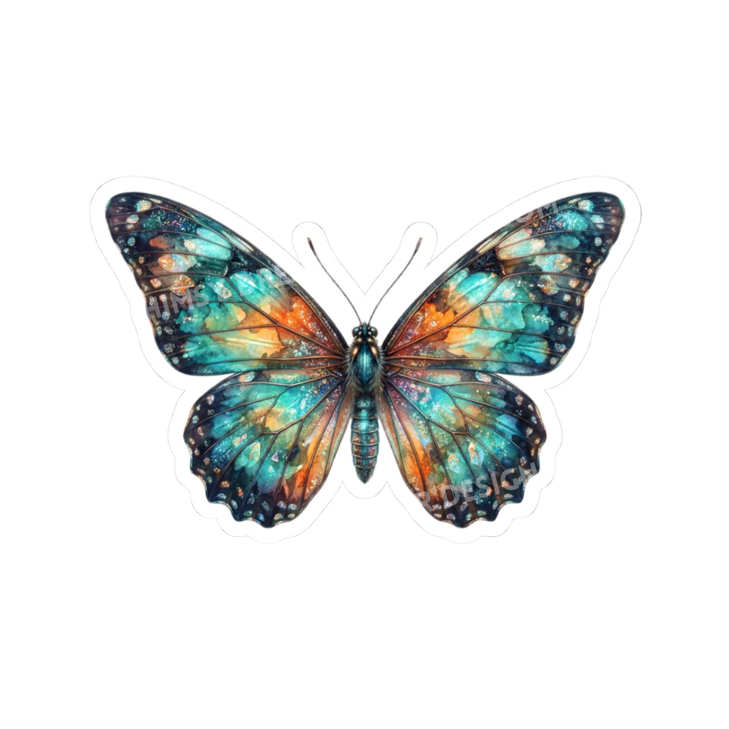 Watercolor Butterfly Sticker