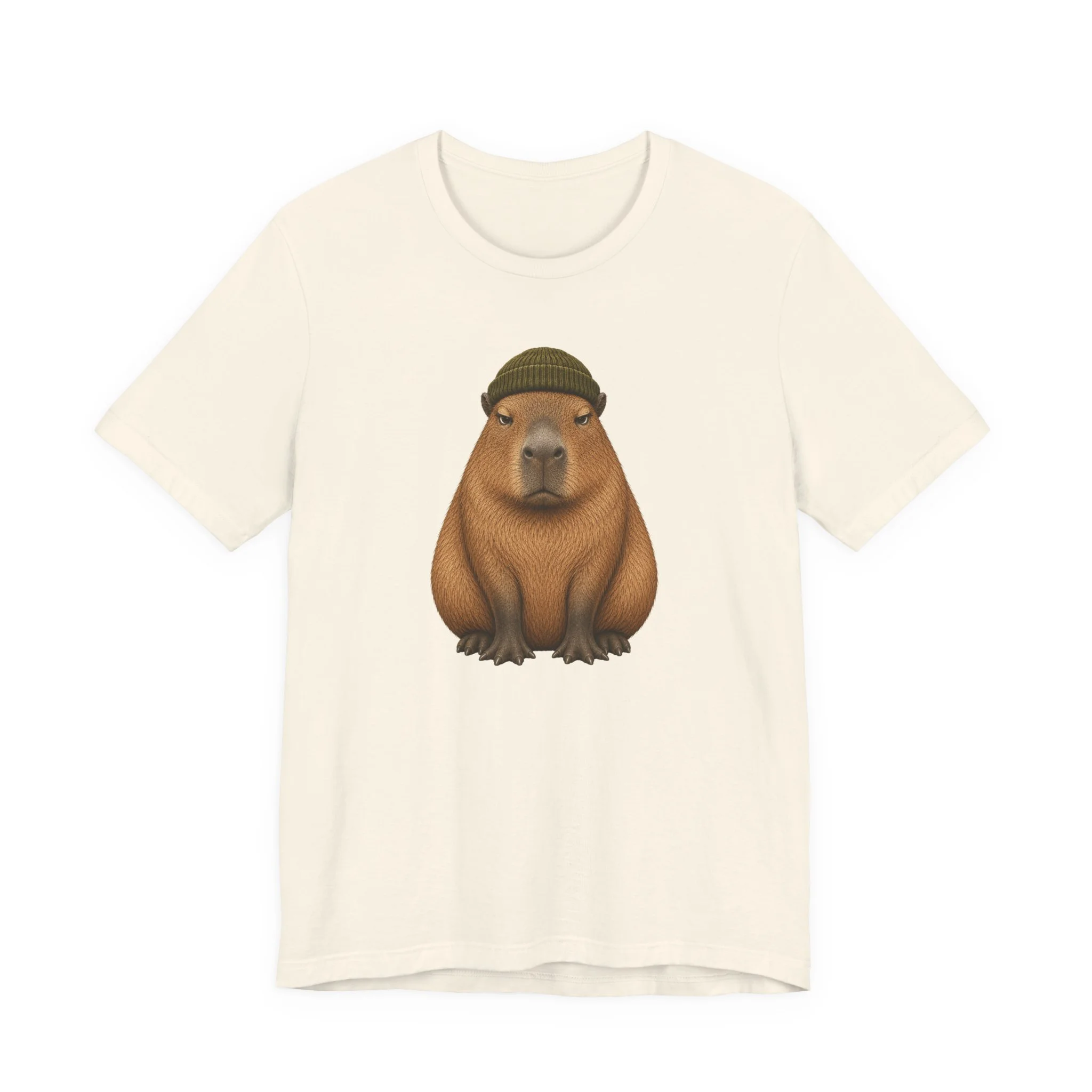 Grumpy Capybara Beanie T-Shirt