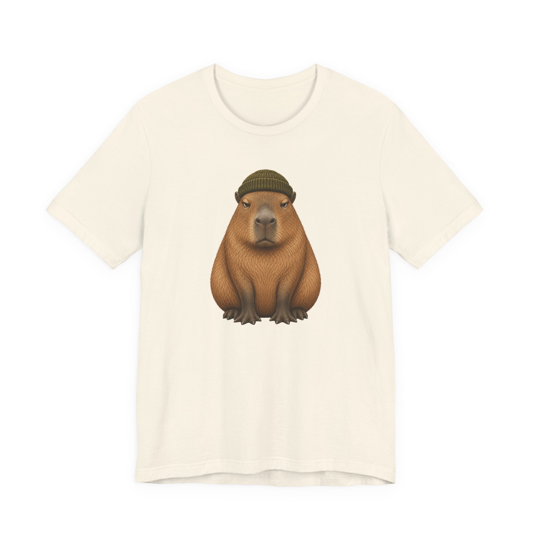 Grumpy Capybara Beanie T-Shirt