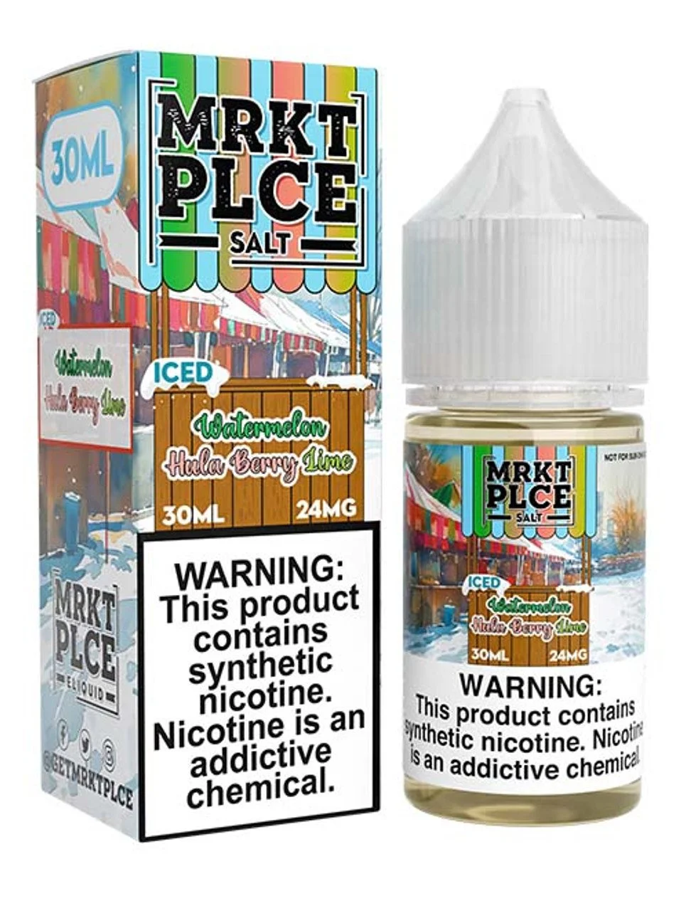 Watermelon Hulaberry Lime - Watermelon, Lime, and pineapple flavors with menthol