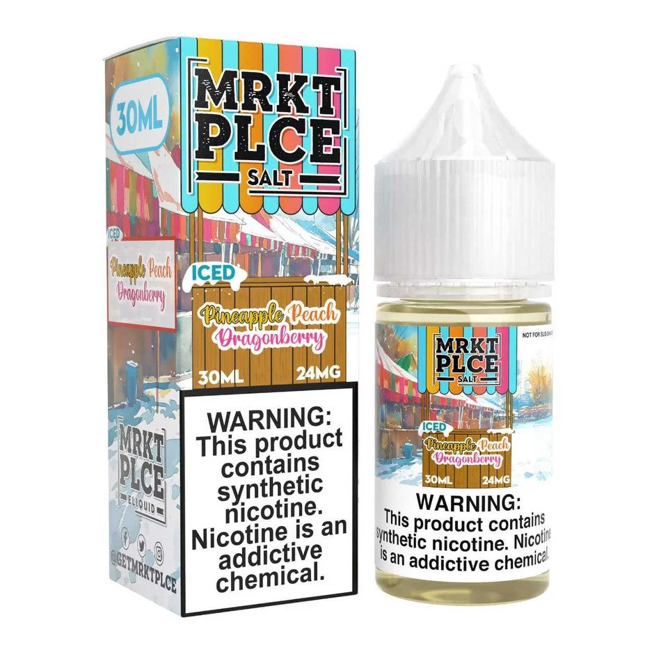Pineapple, sweet peaches, and dragon fruit with menthol