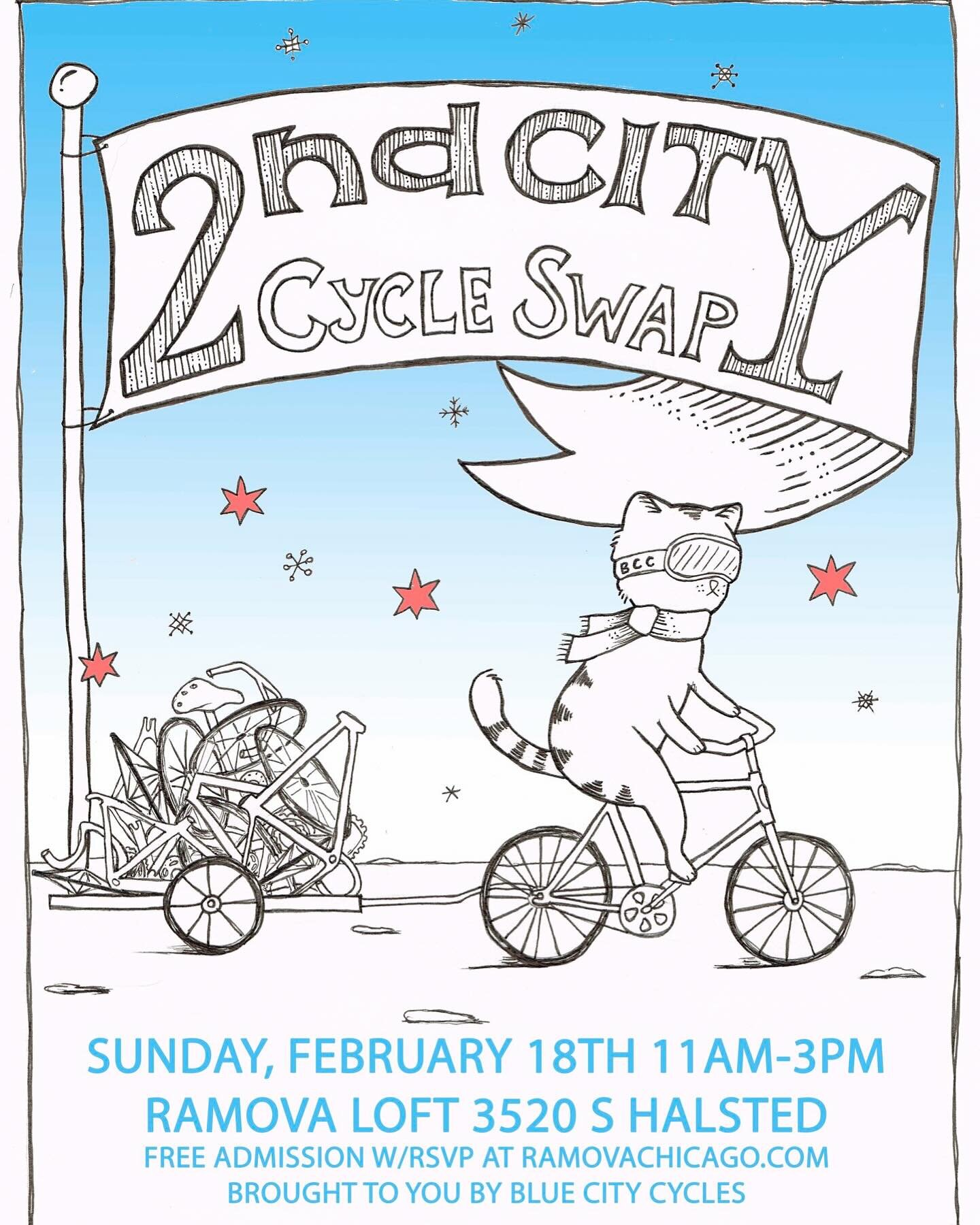 This Sunday!! @bluecitycycles organized a bike swap! Chris will be there with a table of discounted parts and accessories. There will be a bunch of other vendors, too, with rare goodies, vintage parts, cool bikes. It should be fun and a good chance t