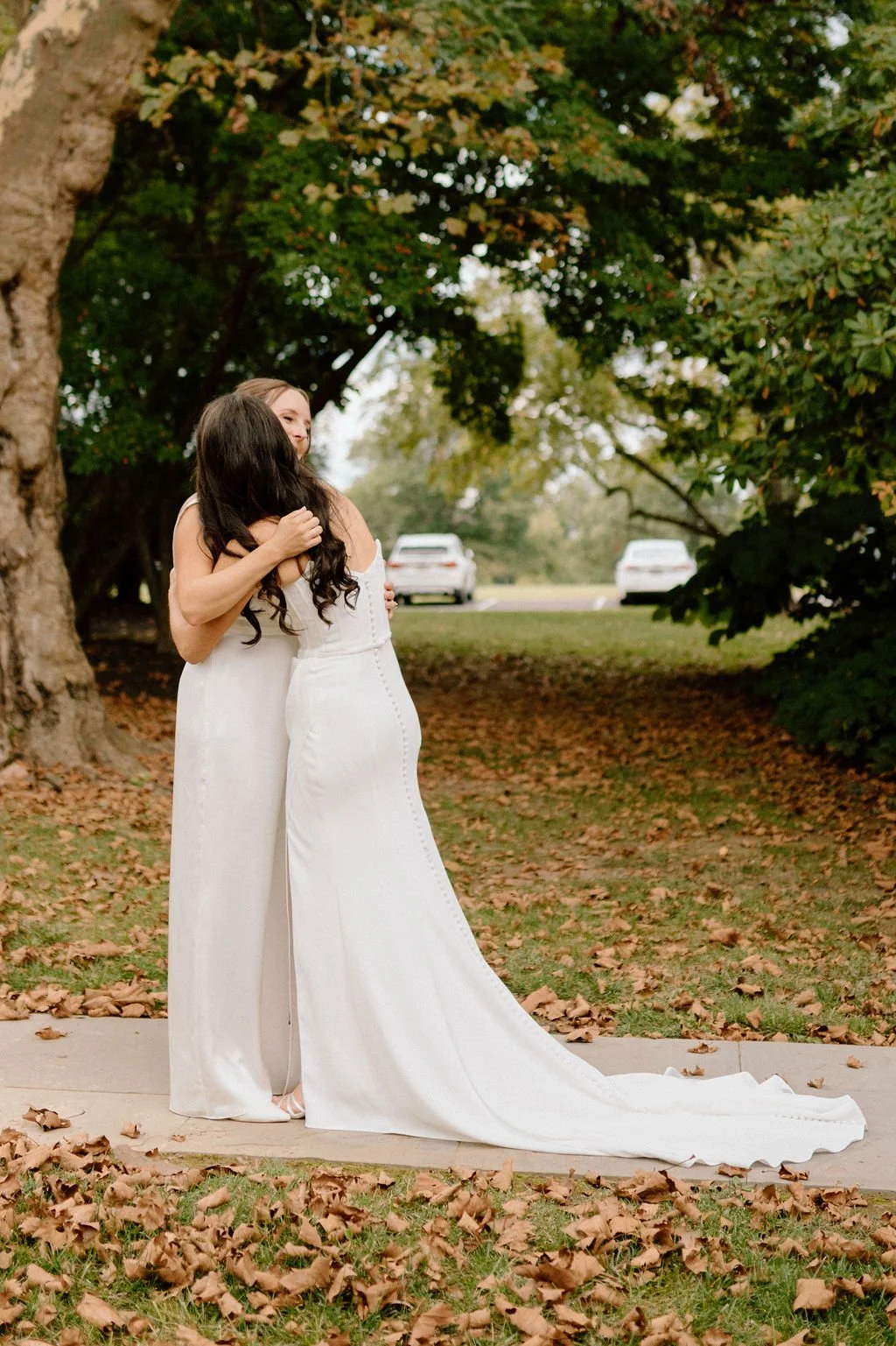 sweet lgbtq wedding couple first look