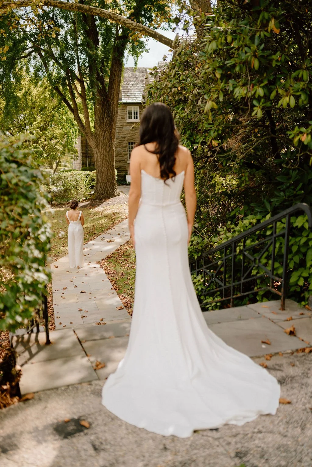 sweet lgbtq wedding couple first look
