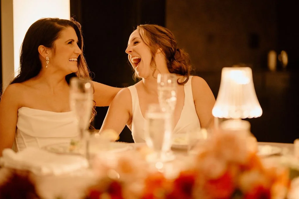 candid wedding reception moments at the ivy at ellis preserve