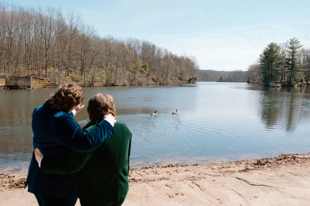 spring wedding at the pavilion on crystal lake venue in ct