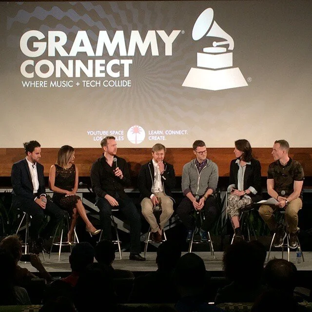 Alex Wilhelm speaking at Grammy Event