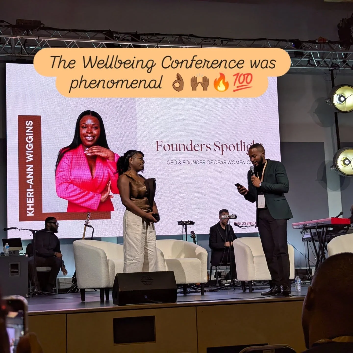 The Wellbeing Conference by @dearwomencic What @kheri_xox put together will continue to impact our community ❤️🙏🏾Thank you for your yes.

Connecting with such incredible men and women who are doing fantastic things in their field all in one space c