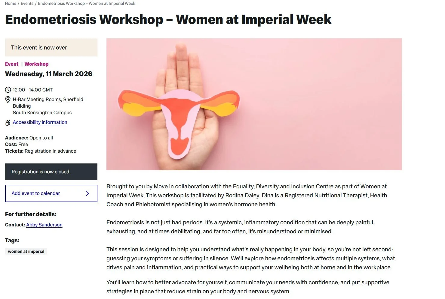 This wasn&rsquo;t surface-level advice. This was about validation and practical tools.

To mark International Women&rsquo;s Month, I had the privilege of delivering workshops designed to go beyond awareness, creating real support and meaningful chang