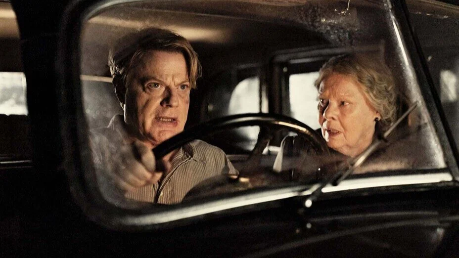 Eddie Izzard with Judi Dench